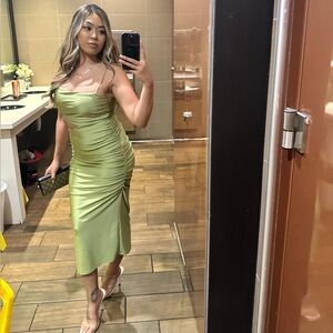 Windsor Cutout Satin Dress